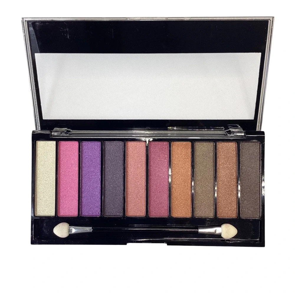 Mariposa 10 Color Eyeshadow Palette Shimmer Metallic Pinks Purples Neutrals